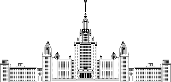 Москва МГУ вектор