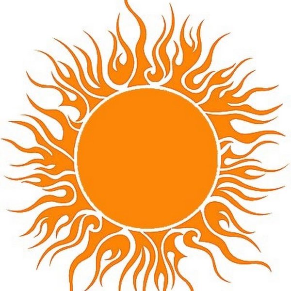 Стилизованное солнце в логотипе