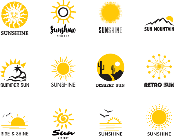 Логотип в виде солнца