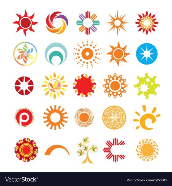 Логотип в виде солнца