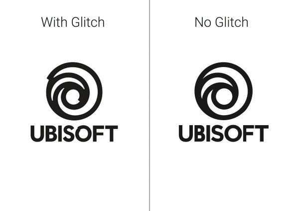 Логотип Ubisoft вид сбоку