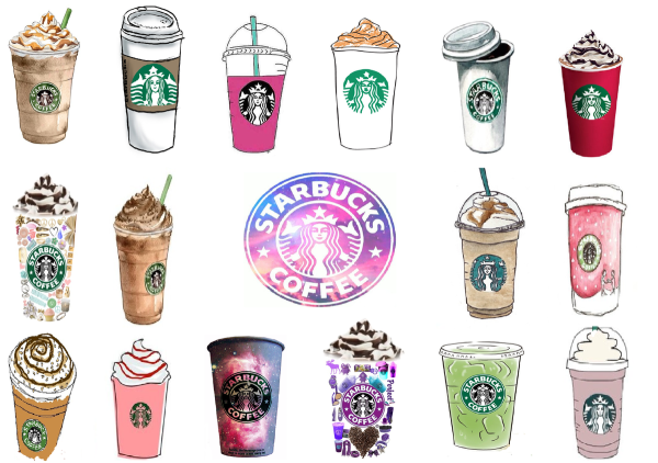 Стикеры кофе Старбакс
