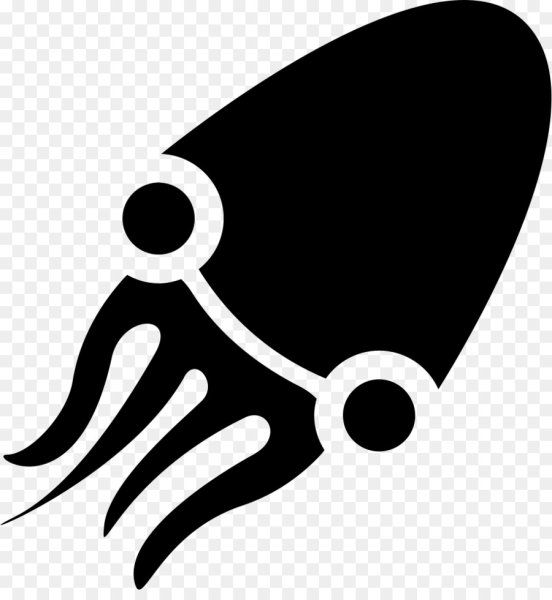 Силуэт кальмара