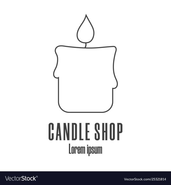 Логотип для магазина свечей
