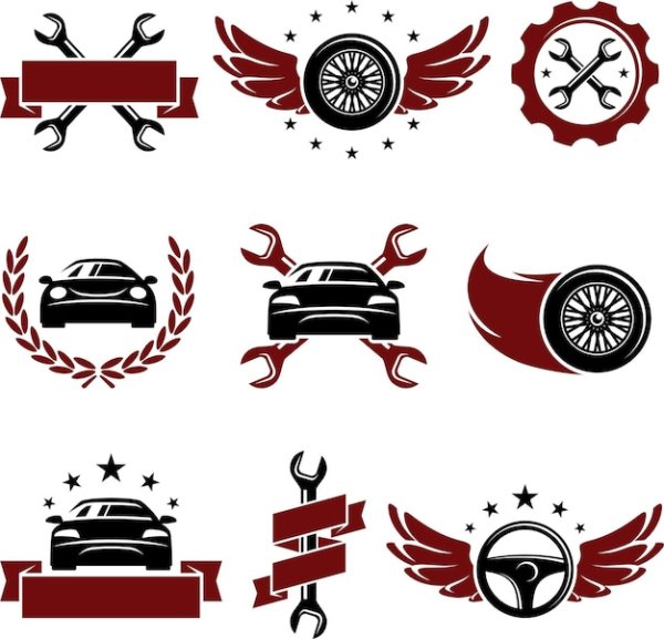Стилизованный автомобиль для логотипа