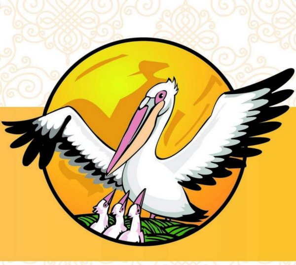 Пеликан эмблема конкурса учитель года