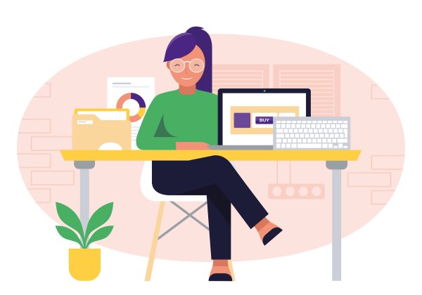 Дизайнер иллюстрация