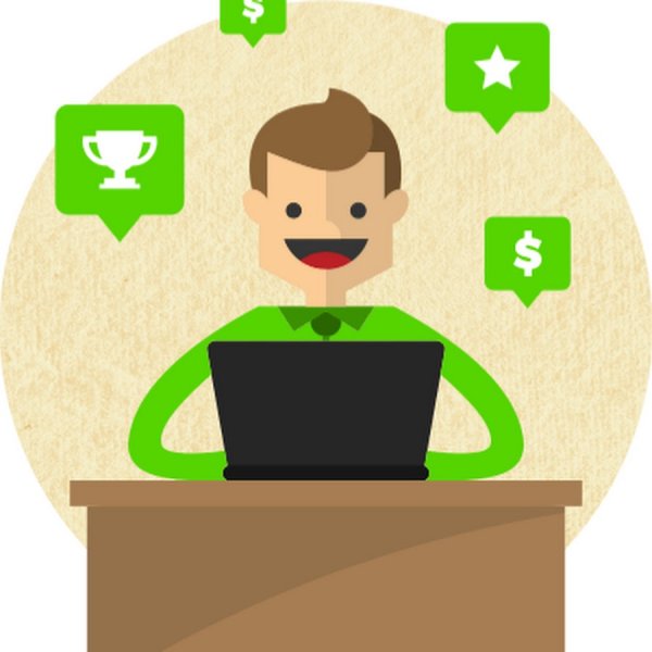 Логотип продавец успешный фриланс