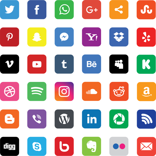 Иконки соц сетей