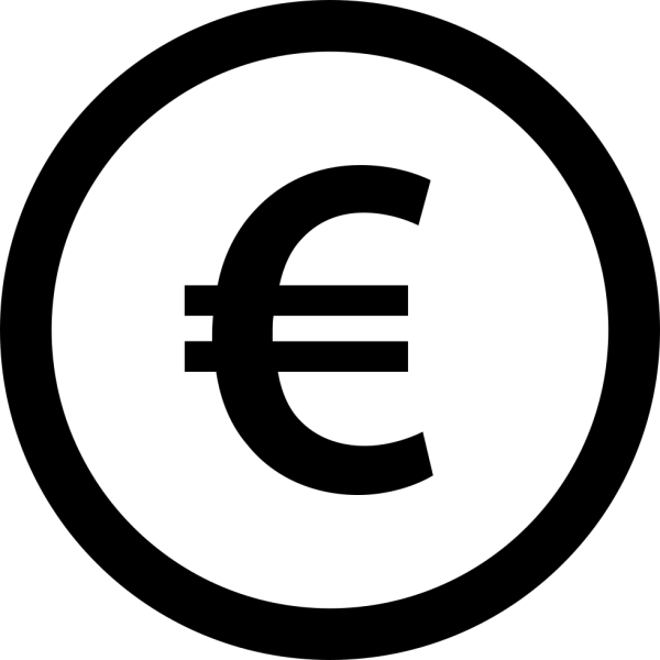 Знак евро вектор