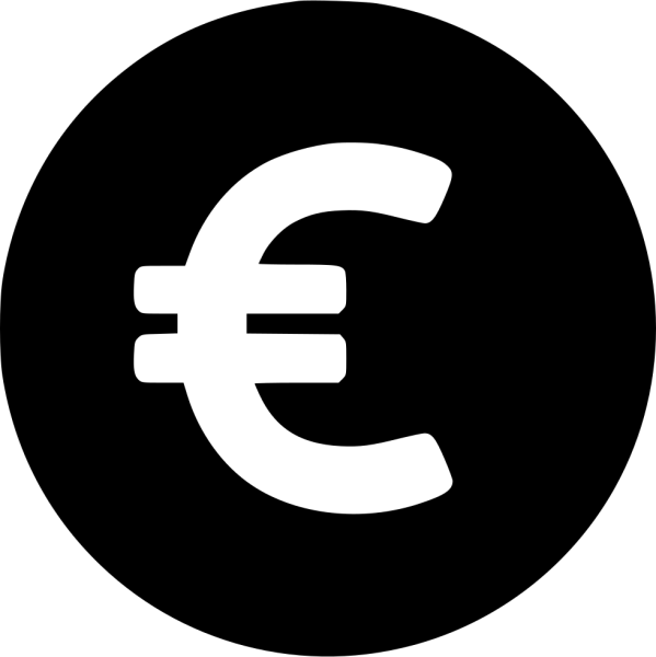 Евро иконка вектор