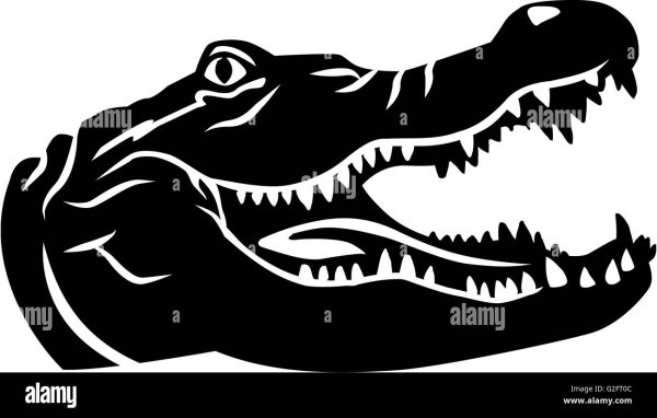 Голова крокодила вектор