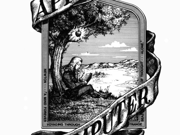 Исаак Ньютон логотип Эппл