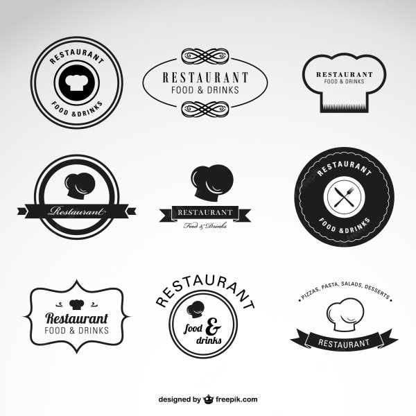 Логотип ресторана круглый