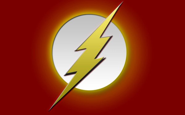 Логотип флеша супергероя