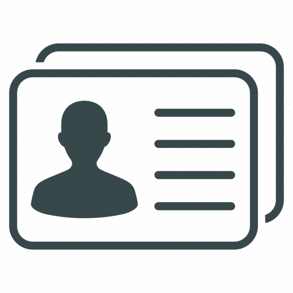 Значок личная информация