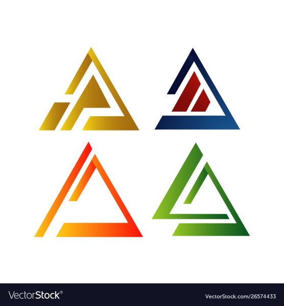 Логотип абстракция треугольник