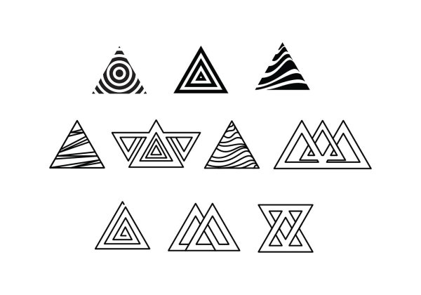 Узор треугольники