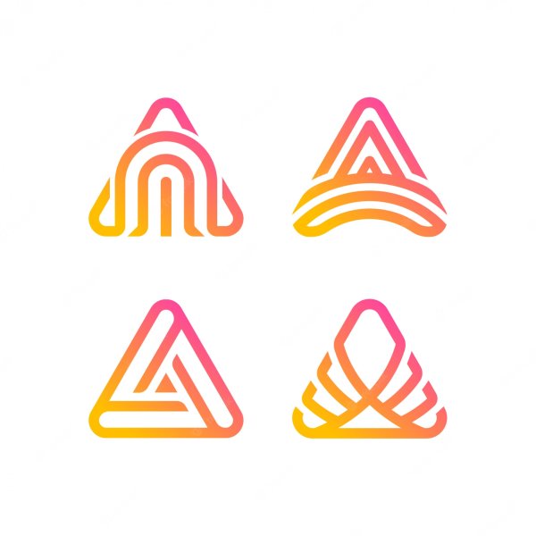 Логотипы компаний с треугольниками