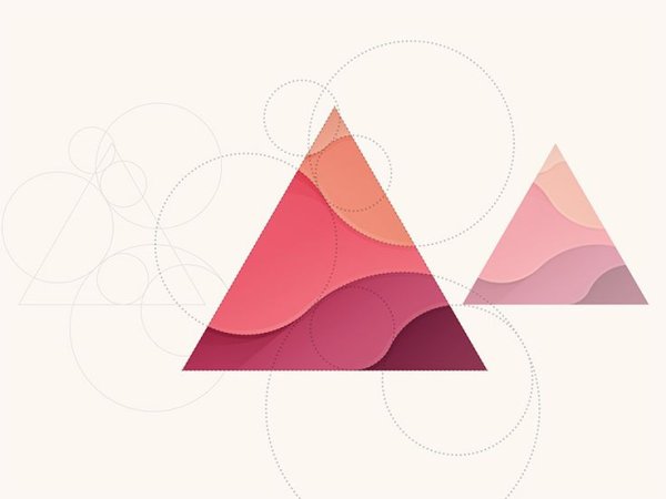 Креативные треугольные логотипы