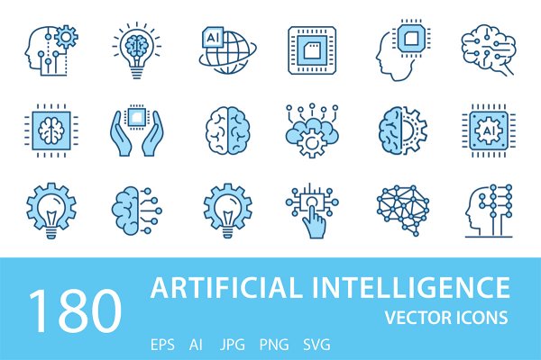 Искусственный интеллект значок