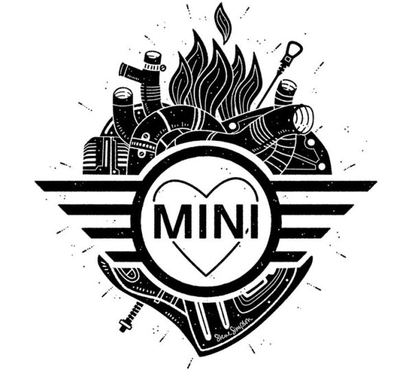 Мини Купер логотип вектор