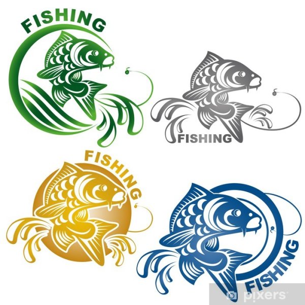 Рыба в форме s для логотипа