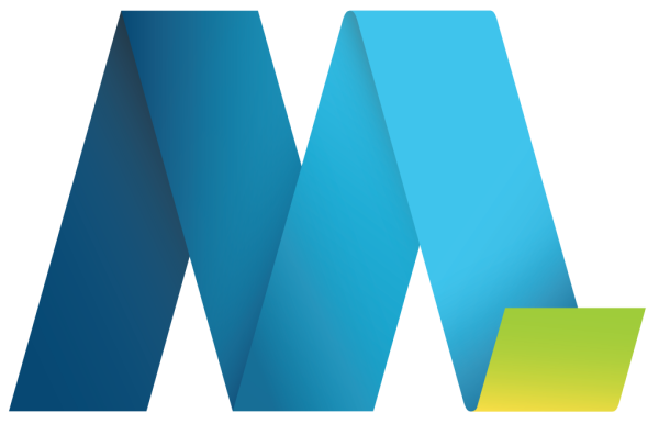 Значок с буквой м