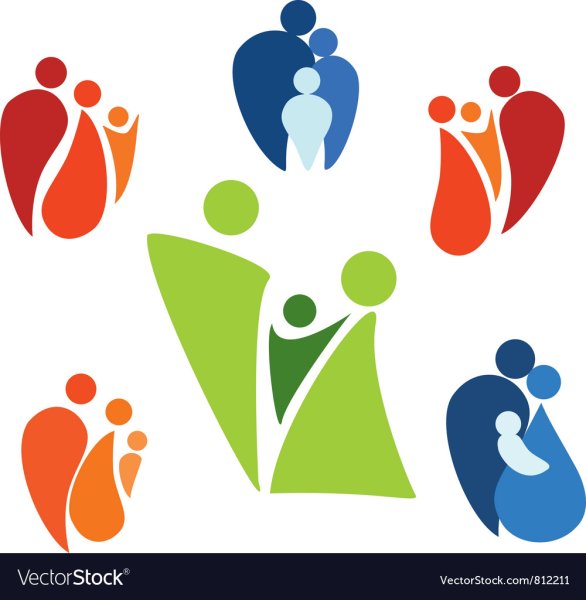 Стилизованные изображение семьи