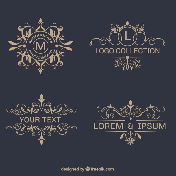 Красивые элементы для логотипа