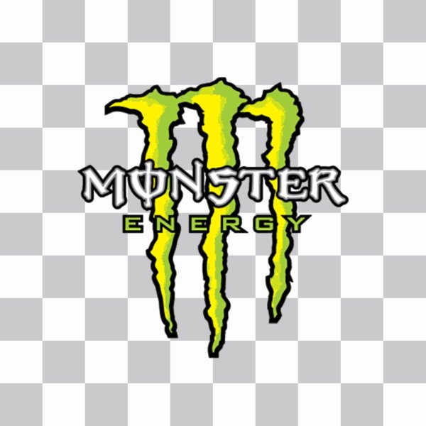Пиксельный логотип Monster Energy