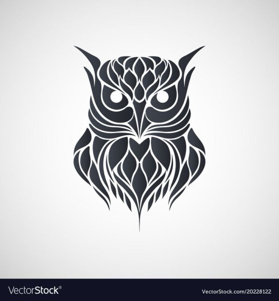 Тату Сова трайбл