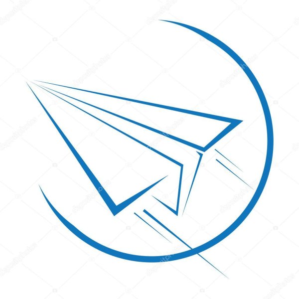 Бумажный самолетик лого