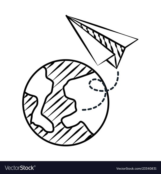 Тату самолетик бумажный и Планета