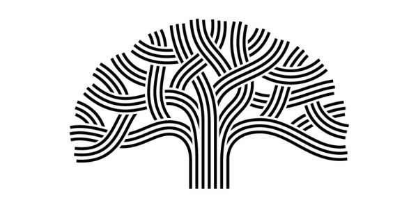 Логотип дерево узор