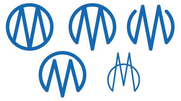 Логотип Московского метро Лебедев