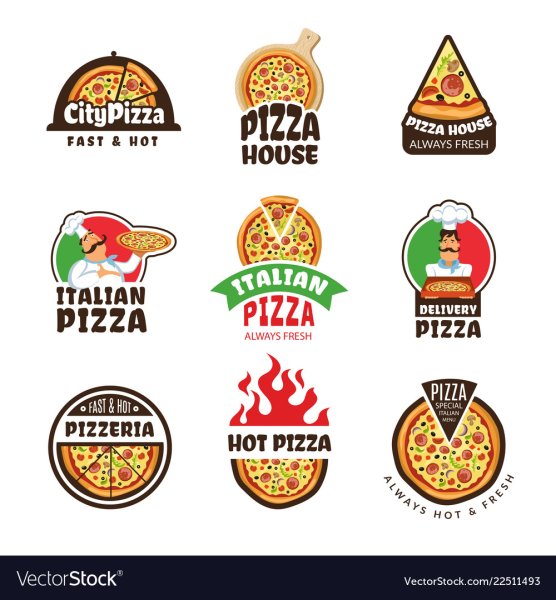 Логотипы пиццерий в Италии