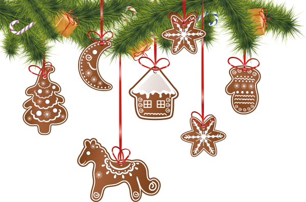 Новогодние атрибуты вектор