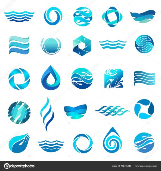 Векторные элементы воды