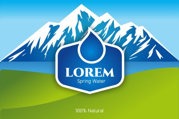 Родниковая вода логотип