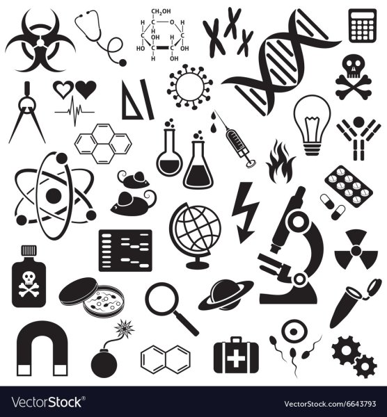 Значки на тему наука