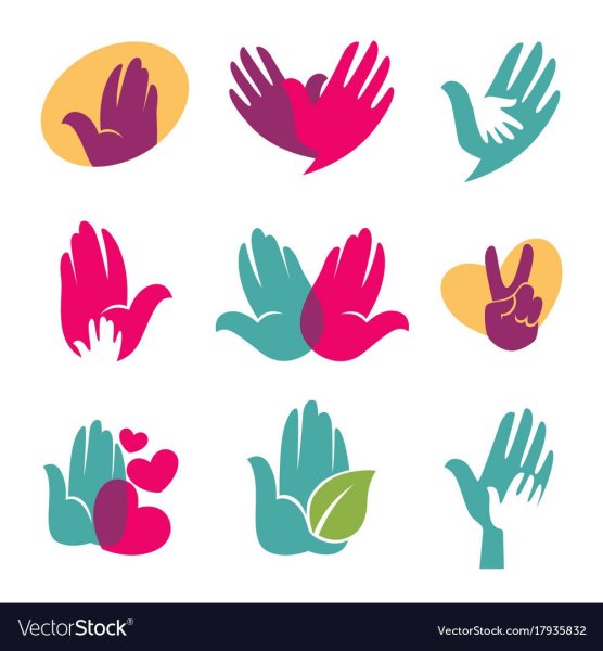 Логотип в виде ладони