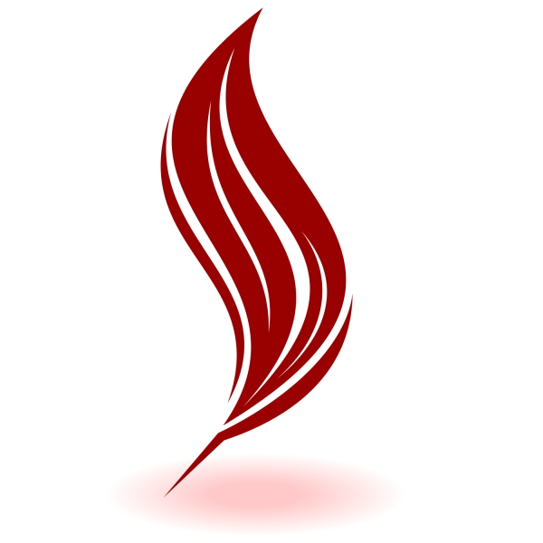 Перо и чернила в круге для