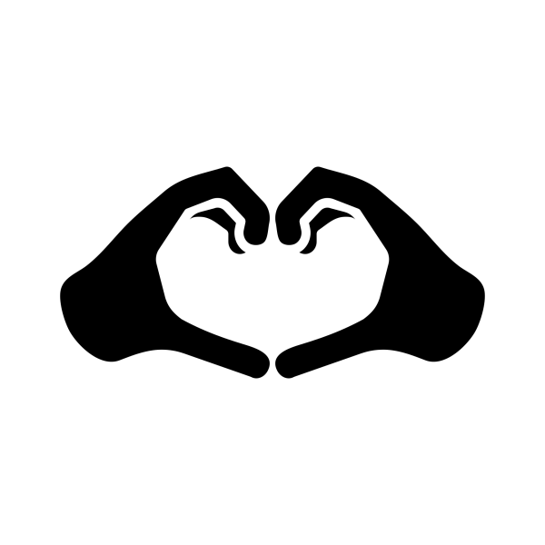 Знак сердца руками