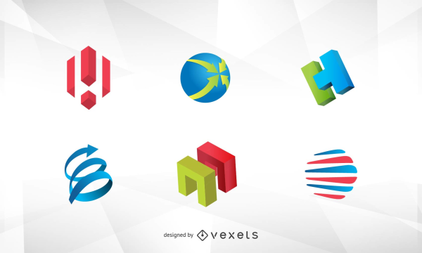 Логотип 3d вектор