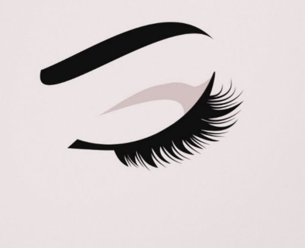 Ресницы без фона