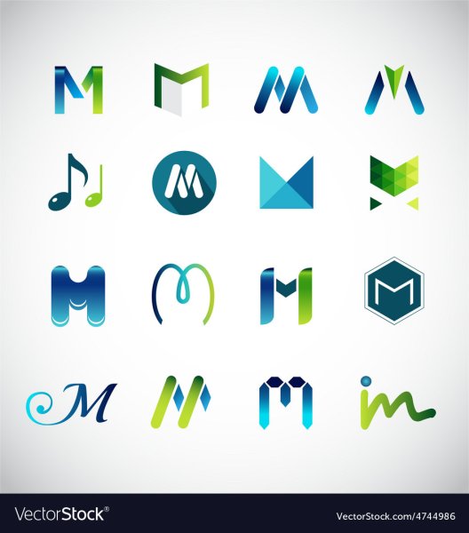 Эмблема с буквой м