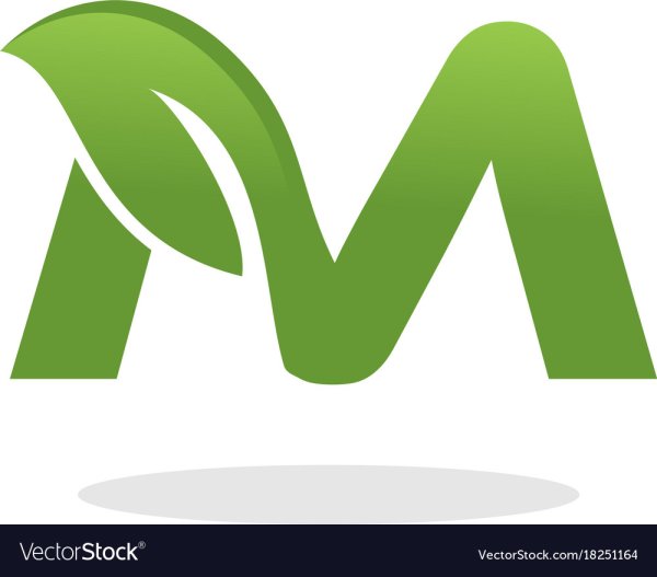 Логотип в виде буквы м