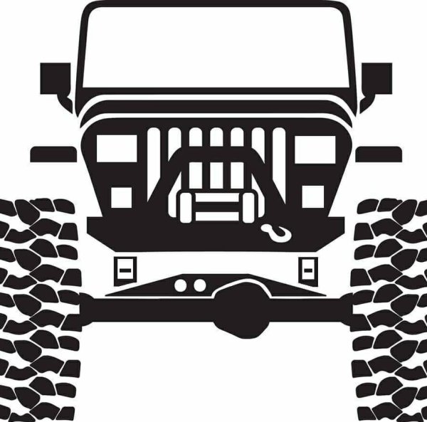 Джип сзади вектор