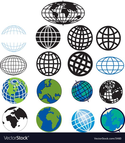 Глобус стилизованный